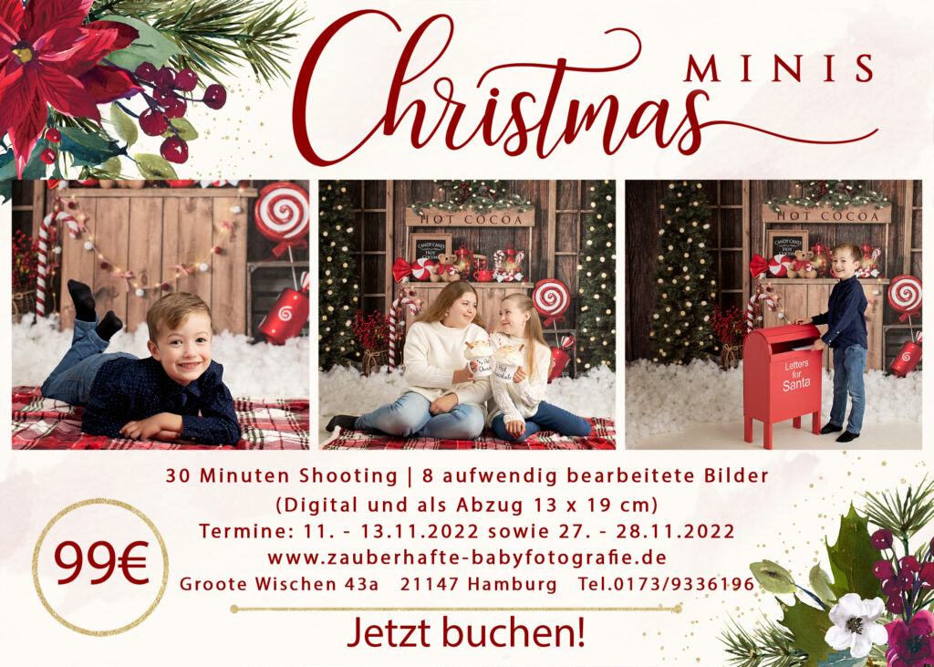 zauberhaftes Weihnachtsfotoshooting Hamburg Weihnachten